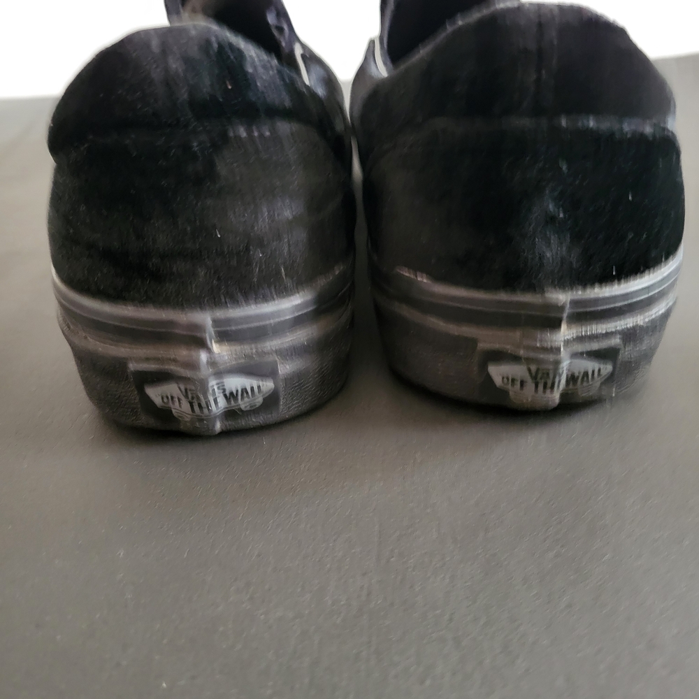 Vans Luxe Black Velvet Slip-Ons - Picture 5 of 8